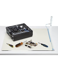 StarTech.com Anti Static Mat, ESD Mat for Electronics Repair, Anti Static Table/Desk Mat w/Detachable Grounding Wire, ANSI/ESD S 4.1, Flexible Thermoplastic Work Pad/Mat, 11x18in (30x46cm), Beige, Black, Polyvinyl chloride (PVC), Polyvinyl chloride (PVC), Table, 1 pc(s), 30 pc(s)