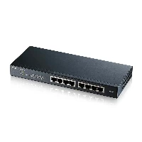 Zyxel GS1900-8, Managed, L2, Gigabit Ethernet (10/100/1000), Full duplex, Rack mounting