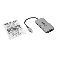 EATON USB-C Multiport Adapter - 4K HDMI, USB-A, GbE, 100W PD Charging, HDCP, Gray
 Tripp Lite U444-06N-H4