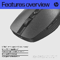 HP 715 Rechargeable Multi-Device Mouse HP 715 Rechargeable Multi-Device Mouse. Form factor Ambidextr