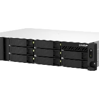 QNAP TS-864EU-8G, NAS, Rack (2U), Intel Celeron, Black