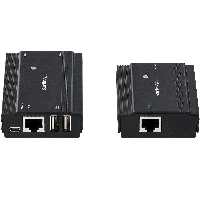 StarTech.com 4-Port USB 2.0 Extender Hub over Single CAT5e/CAT6 Ethernet Cable (RJ45) - 330ft (100m) - USB Extender Hub Adapter Kit - Metal Housing - Externally Powered - 480 Mbps, 60 mm, 100 mm, 22 mm, 143 g, 235 mm, 153 mm