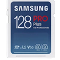 Samsung PRO Plus MB-SD128S, 128 GB, SDXC, Class 10, UHS-I, 180 MB/s, 130 MB/s