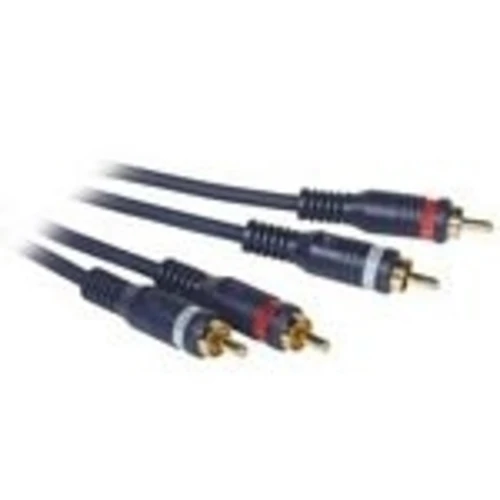 C2G 1m Velocity RCA Audio Cable, RCA, Male, RCA, Male, 1 m, Black