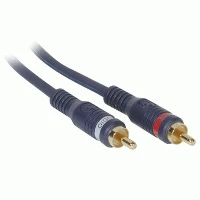 C2G 1m Velocity RCA Audio Cable, RCA, Male, RCA, Male, 1 m, Black