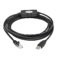 USB-A to RJ45 Rollover Console Cable (M/M) - Cisco Compatible, 250 Kbps, 10 ft. (3.05 m), Black
 Tripp Lite U009-010-RJ45-X USB-A to RJ45 Rollover Console Cable (M/M) - Cisco Compatible, 250 Kbps, 10 ft. (3.05 m), Black. Cable length: 3.05 m, Connector 1: RJ-45, Connector 2: USB 2.0 Type-A
 Program, reset or reboot a serial-based Cisco switch, firewall, router or modem through its console port
 <b>Ideal for IT Pros Who Need a Connection Between Computer and Cisco Console Device</b><br>
This r