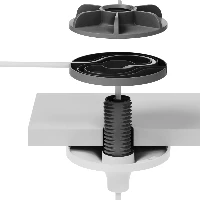 Mic Pod Pendant Mount
 Logitech Mic Pod Pendant Mount. Product type: Suspension mount, Brand compatibility: Logitech, Compatibility: Rally Mic Pod. Diameter: 14.5 cm, Height: 56 mm. Package width: 152.2 mm, Package depth: 281.6 mm, Package height: 87.6 mm. Master (outer) case height: 192 mm, Master (outer) case length: 315 mm, Master (outer) case width: 290 mm. Packaging content: Ceiling Mount Mic Holder Mounting Hardware Quick Start Guide
 
 <b>CONVERSATIONS WITHIN REACH</b><br>
Mic Pod Pend