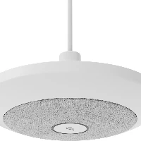 Mic Pod Pendant Mount
 Logitech Mic Pod Pendant Mount. Product type: Suspension mount, Brand compatibility: Logitech, Compatibility: Rally Mic Pod. Diameter: 14.5 cm, Height: 56 mm. Package width: 152.2 mm, Package depth: 281.6 mm, Package height: 87.6 mm. Master (outer) case height: 192 mm, Master (outer) case length: 315 mm, Master (outer) case width: 290 mm. Packaging content: Ceiling Mount Mic Holder Mounting Hardware Quick Start Guide
 
 <b>CONVERSATIONS WITHIN REACH</b><br>
Mic Pod Pend