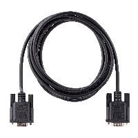 StarTech.com 3m RS232 Serial Null Modem Cable, Crossover Serial Cable w/Al-Mylar Shielding, DB9 Serial COM Port Cable Female to Male, Compatible w/DTE Devices, Black, F/M, Black, 3 m, DB-9, DB-9, Male, Female