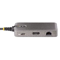 StarTech.com USB-C Multiport Adapter - 4K 60Hz HDMI - HDR - 2-Port 5Gbps USB 3.0 Hub - 100W Power Delivery Pass-Through - GbE - Works with Chromebook certified - Windows/macOS, Wired, USB 3.2 Gen 2 (3.1 Gen 2) Type-C, 100 W, 2.0b, 10,100,1000 Mbit/s, Grey