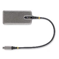 StarTech.com USB-C Multiport Adapter - 4K 60Hz HDMI - HDR - 2-Port 5Gbps USB 3.0 Hub - 100W Power Delivery Pass-Through - GbE - Works with Chromebook certified - Windows/macOS, Wired, USB 3.2 Gen 2 (3.1 Gen 2) Type-C, 100 W, 2.0b, 10,100,1000 Mbit/s, Grey