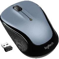 Logitech M325s, Ambidextrous, Optical, RF Wireless, 1000 DPI, Black, Grey