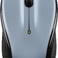 Logitech M325s, Ambidextrous, Optical, RF Wireless, 1000 DPI, Black, Grey