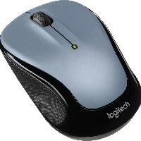 Logitech M325s, Ambidextrous, Optical, RF Wireless, 1000 DPI, Black, Grey