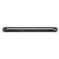 CAT6 24-PORT PATCH PANEL - POE+ COMPLIANT, 110/KR