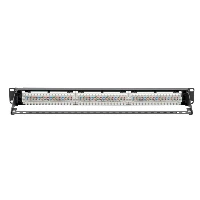 CAT6 24-PORT PATCH PANEL - POE+ COMPLIANT, 110/KR