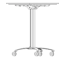 CARRELLO INCLINABILE 0/90 GRADI VESA 600400