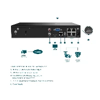 4 CHANNEL POE NETWORK VIDEO RECORDER