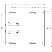 STAFFA TOP A BANDIERA VESA 800600   BLACK