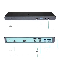 USB 3.0 USB-C THUND. 3 DUAL DISPLAY DOCK. STATION