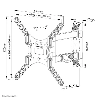 NEOMOUNTS BY NEWSTAR SCREEN WALL MOUNT FULL MOTION