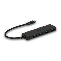 USB 3.1 TYPE C SLIM HUB 4 PORT PASSIVE - BLACK