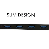 USB 3.1 TYPE C SLIM HUB 4 PORT PASSIVE - BLACK