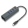 USB-C METAL HUB 3 PORT + GIGABIT ETHERNET