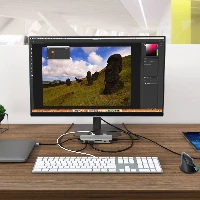 USB-C METAL NANO DOCK HDMI/VGA WITH LAN