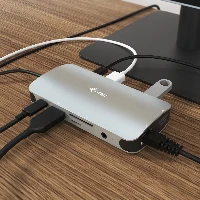 USB-C METAL NANO DOCK HDMI/VGA WITH LAN