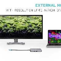 USB-C METAL NANO DOCK HDMI/VGA WITH LAN