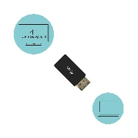 DISPLAYPORT TO HDMI ADAPTER 4K/60 HZ