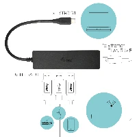 USB 3.1 TYPE C SLIM HUB 3 PORT WITH ETHERNET