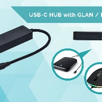 USB 3.1 TYPE C SLIM HUB 3 PORT WITH ETHERNET