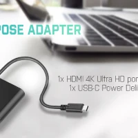 USB-C TRAVEL ADAPTER - 1X HDMI 2X USB 1X USB-C