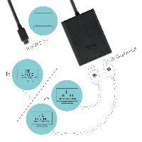 USB-C TO DUAL DISPLAY PORT VIDEO ADAPTER