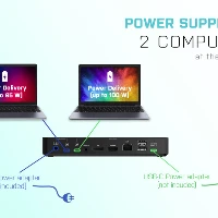 USB-C/THUNDERBOLT KVM DOCKING STATION DUAL DISPLAY