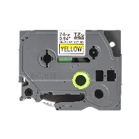 NASTRO LAMINATO 24MM NERO/GIALLO (8M)