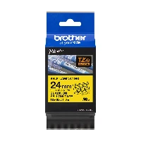 NASTRO LAMINATO 24MM NERO/GIALLO (8M)