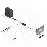 CONVERTER DISPLAYPORT A VGA ATTIVO