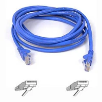 CAVO DI RETE UTP CAT5E ALETTE PROTEZIONE BLU 1MT