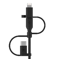 CAVO USB-A A MICRO-USB / LIGHTNING / USB-C 1M NERO