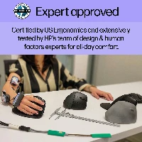 HP 925 Ergonomic Vertical Mouse, 170 mm, 100 mm, 77 mm, 167 g, 185 mm, 115 mm