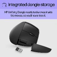 HP 925 Ergonomic Vertical Mouse, 170 mm, 100 mm, 77 mm, 167 g, 185 mm, 115 mm