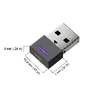 Logitech Zone Wireless UC, USB receiver, Graphite