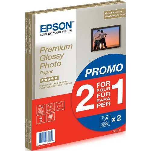 PREMIUM GLOSSY PHOTO PAPER - (2 FOR 1), DIN A4, 25