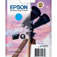 Epson Singlepack Cyan 502 Ink, Standard Yield, 3.3 ml, 165 pages, 1 pc(s)