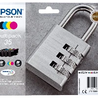 35 PADLOCK DURABRITE ULTRA MULTIPACK 4-COLOURS INK
