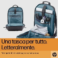 HP Travel - Zaino porta computer - fino a 15,6 - grigio ferro - per Victus by HP Laptop 15, Pavilion x360 Laptop