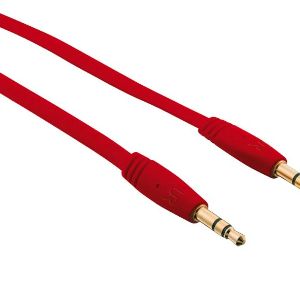 FLAT AUDIO CABLE 1M RED